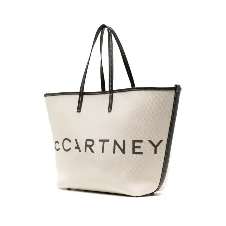 Stella McCartney Logo canvas tote bag - 