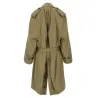 Balenciaga Draped Neck Trench Coat - BALENCIAGA