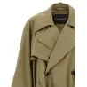 Balenciaga Draped Neck Trench Coat - BALENCIAGA