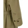 Balenciaga Draped Neck Trench Coat - BALENCIAGA