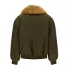 Saint Laurent Removable Shearling Neck Bomber Jacket - Yves Saint Laurent