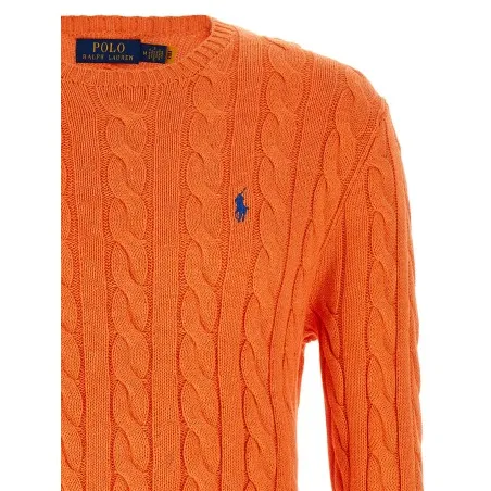 Polo Ralph Lauren Cotton Braided Sweater - RALPH LAUREN