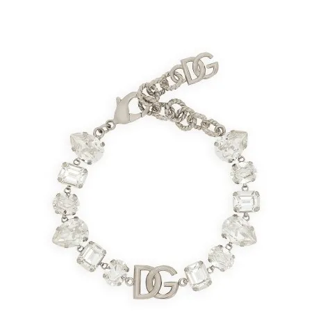 Dolce & Gabbana Bracelet With Rhinestones And Logo - Dolce&Gabbana