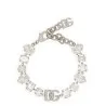Dolce & Gabbana Bracelet With Rhinestones And Logo - Dolce&Gabbana