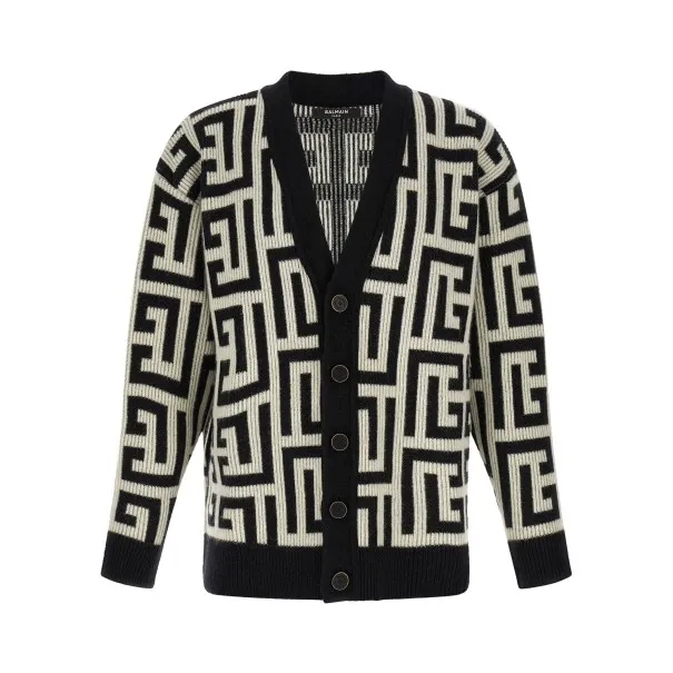 Balmain Monogram Macro Cardigan - BALMAIN