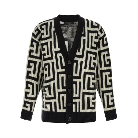Balmain Monogram Macro Cardigan - BALMAIN