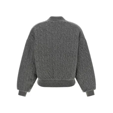 Polo Ralph Lauren Padded Knit Braided Bomber Jacket - RALPH LAUREN