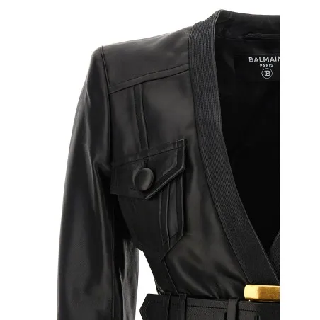 Balmain Leather Jacket - BALMAIN