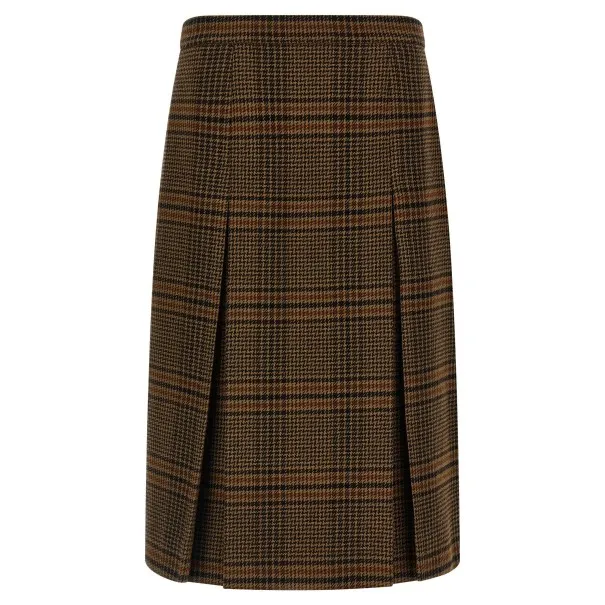 Saint Laurent Prince Of Wales Skirt - Yves Saint Laurent