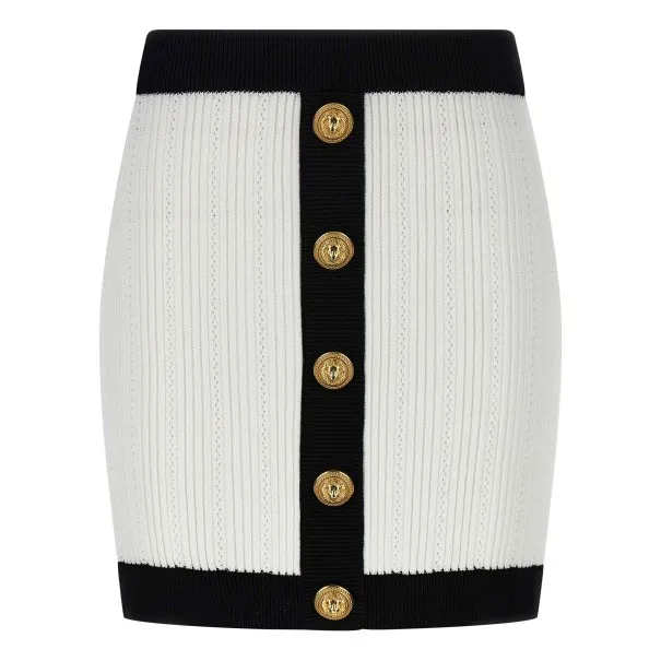 Balmain Two-tone Miniskirt - BALMAIN
