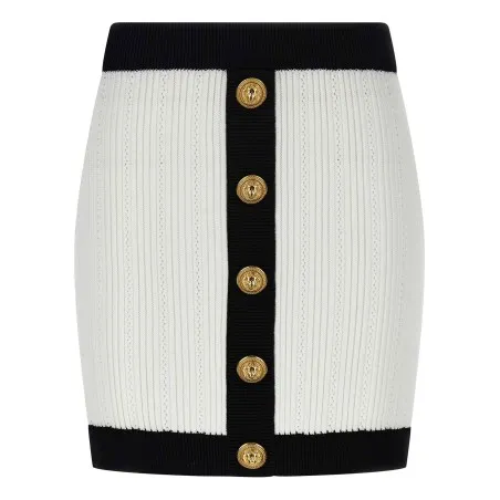 Balmain Two-tone Miniskirt - BALMAIN