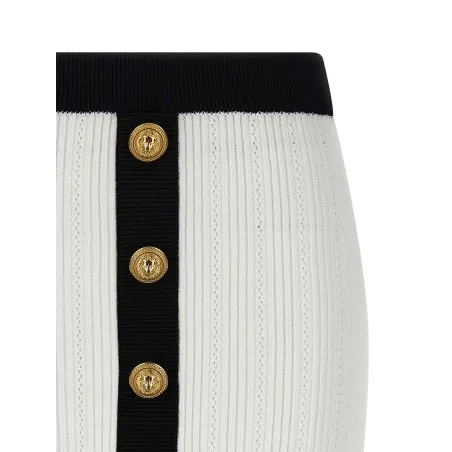 Balmain Two-tone Miniskirt - BALMAIN