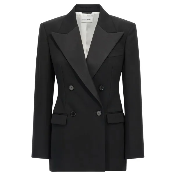 Givenchy Satin Lapel Blazer - GIVENCHY
