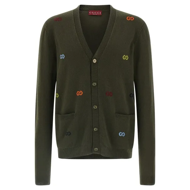 Gucci Gg Intarsia Cardigan - Gucci