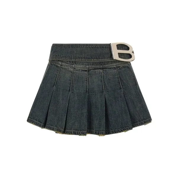 Balenciaga Buckle Pleated Skirt - BALENCIAGA