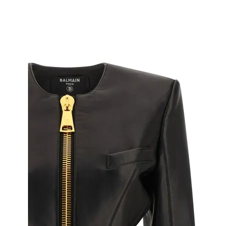 Balmain Leather Jacket - BALMAIN