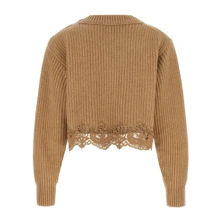 Chloé Cropped Lace Sweater - CHLOE