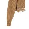 Chloé Cropped Lace Sweater - CHLOE
