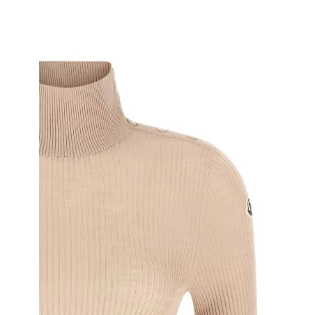 Moncler Textured Wool Turtleneck Sweater - MONCLER