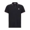 Moncler Tricolor Trim Polo Shirt - MONCLER