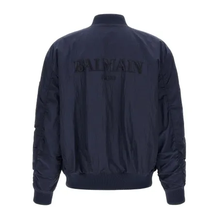 Balmain Logo Embroidery Bomber Jacket - BALMAIN