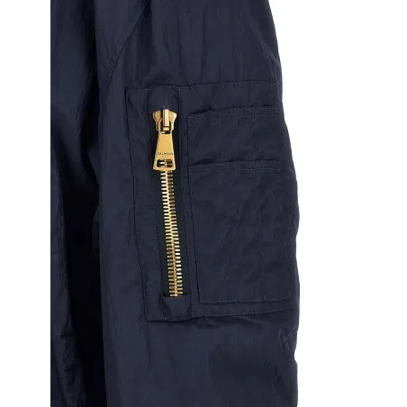Balmain Logo Embroidery Bomber Jacket - BALMAIN
