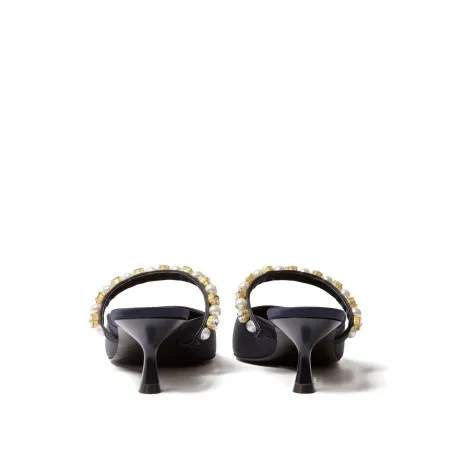 Stella McCartney Elsa Narrow Heel Shoes Decorated with Pearls - 