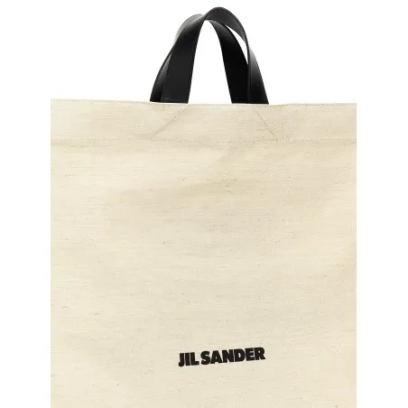 Jil Sander Border Book Tote Square Shopping Bag - JIL SANDER