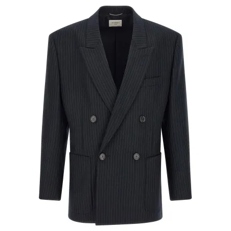Saint Laurent Pinstriped Double-breasted Blazer - Yves Saint Laurent