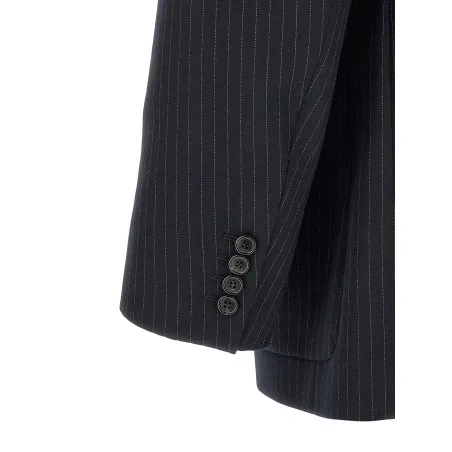 Saint Laurent Pinstriped Double-breasted Blazer - Yves Saint Laurent