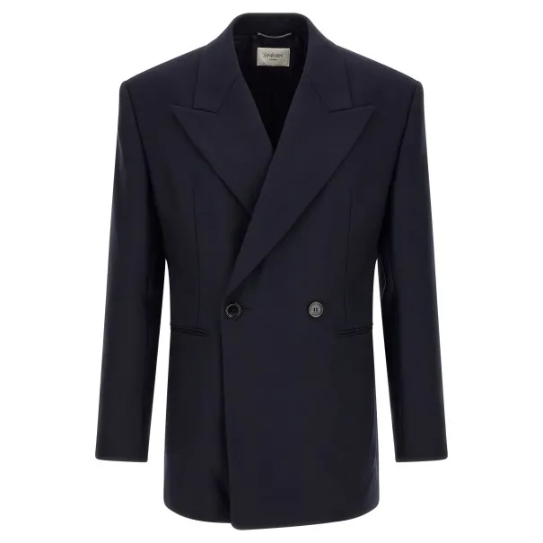 Saint Laurent Felted Wool Gabardine Blazer Jacket - Yves Saint Laurent