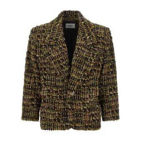 Saint Laurent Bouclé Tweed Blazer - Yves Saint Laurent