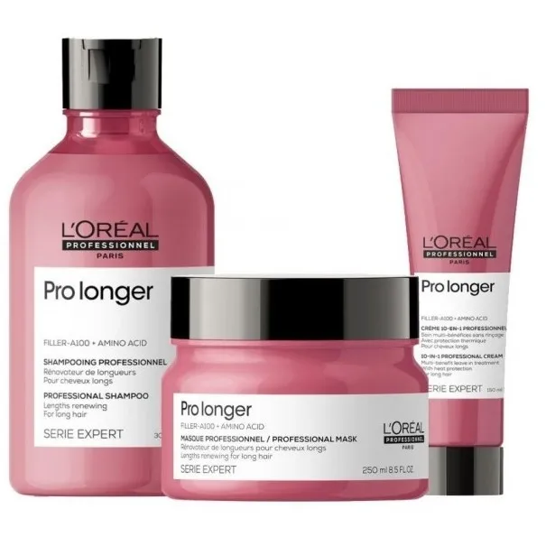 Routine Rénovatrice De Longueurs Pro Longer L'Oréal Professionnel 300ML - L'Oréal Routine Rénovatrice De Longueurs Pro Longer L'Oréal Professionnel 300ML - L'Oréal