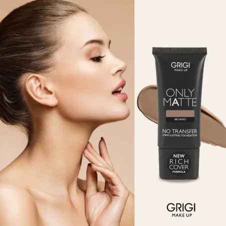 Fond de teint grigi MAKEUP ONLY MATTE NO TRANSFER LONG LASTING FOUNDATION - GRIGI