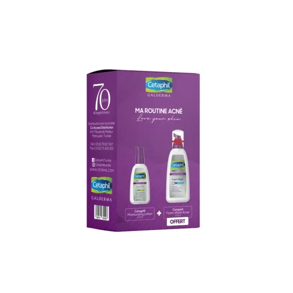 Coffret CETAPHIL MA ROUTINE ACNE - Coffret CETAPHIL MA ROUTINE ACNE -