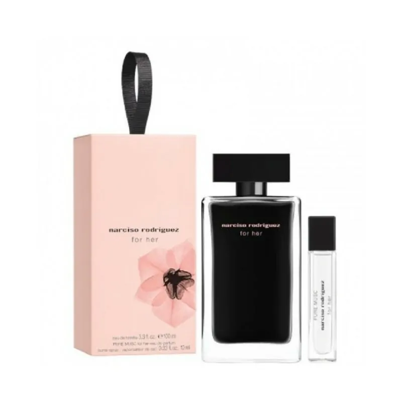 Coffret Parfum Femme NARCISO RODRIGUEZ FOR HER 100ML + MUSC PUR 10ML