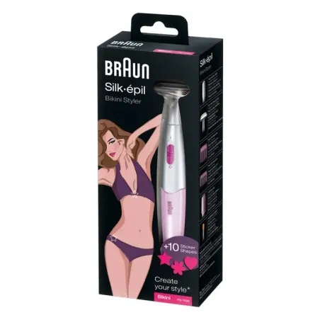 Tondeuse BRAUN FG1100 SILKFINISH BIKINI 3 EN 1 ROSE - BRAUN