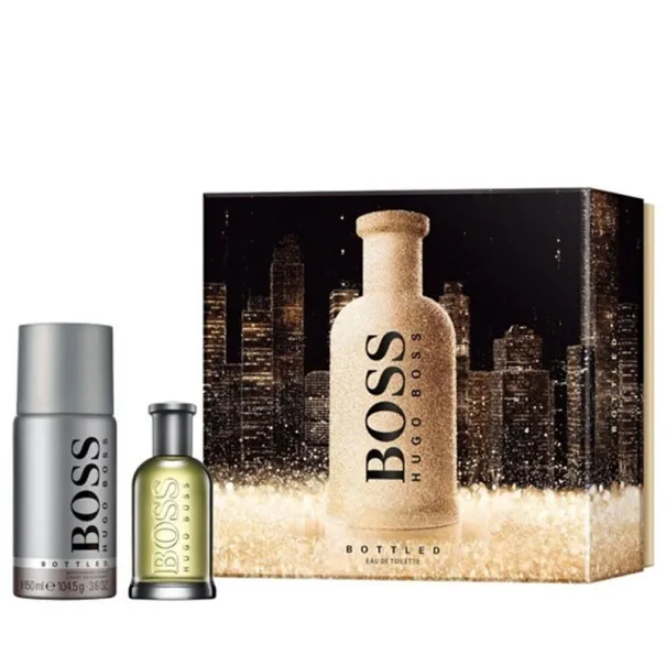 Coffret Eau de Toilette Homme HUGO BOSS EDT BOTTLED 50ML