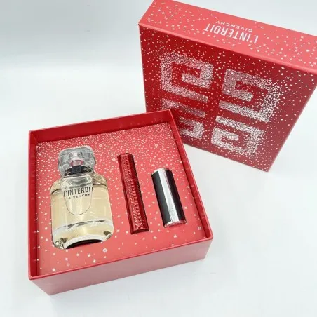 Coffret Parfum Femme GIVENCHY L'INTERDIT  MINI MASCARA + ROUGE À LÈVRES - GIVENCHY