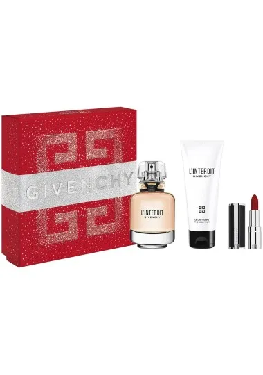 Coffret Parfum Femme GIVENCHY L'INTERDIT 50ML+ROUGE+LAIT - GIVENCHY