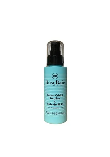 Sérum Cheveux Rose Baie  SÉRUM CRISTAL HUILE DE RICIN - Rose Baie