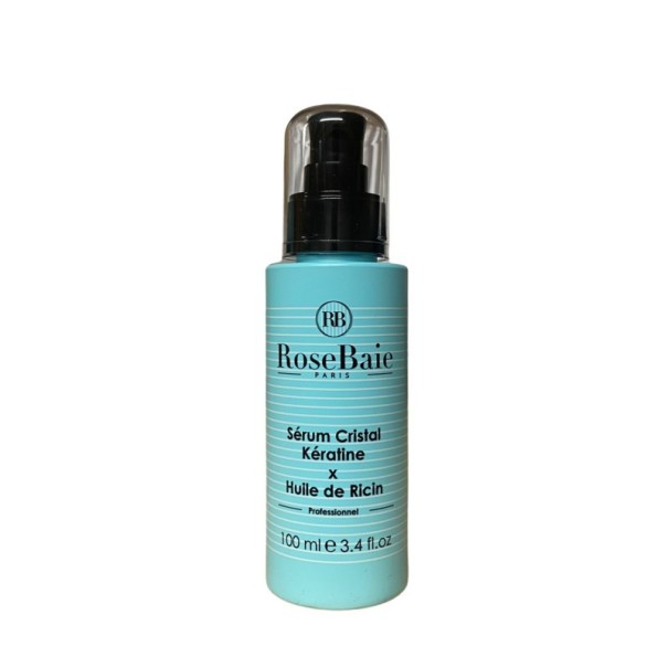 Sérum Cheveux Rose Baie  SÉRUM CRISTAL HUILE DE RICIN - Rose Baie