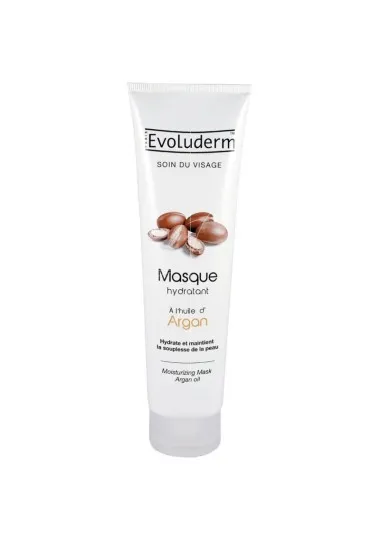 Masque visage Lissant evoluderm  MASQUE HYDRATANT HUILE DARGAN - evoluderm
