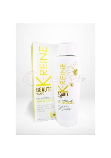 Lait Démaquillant K- REINE  BEAUTE VISAGE - K- REINE