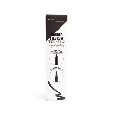 Crayon Sourcils magic studio DOUBLE EYEBROW PENCIL+BRUSH - magic studio