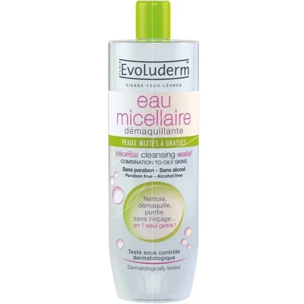 Eau Micellaire evoluderm PEAUX MIXTE