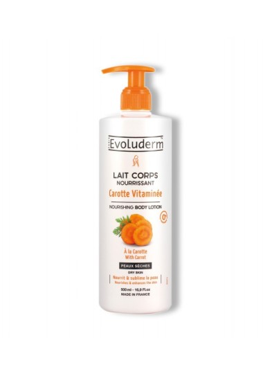 LAIT De Corps Evoluderm Carotte Vitaminée - evoluderm