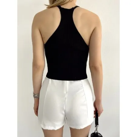 Top En Maille Court Avec Strass SH/3262 - Unbranded