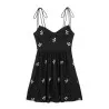 Robe en popeline à fleurs brodées SH/2459 - Unbranded