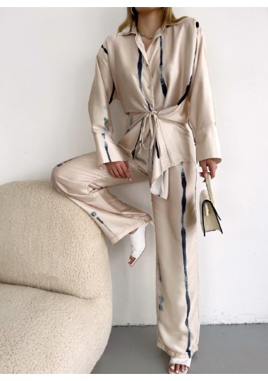 Set en satin TIE-DYE